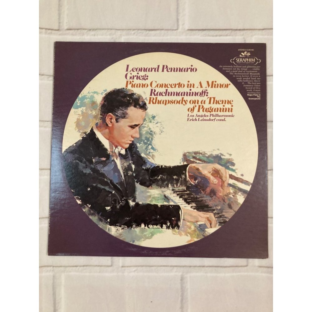 Vintage Classical Vinyl Leonard Pennario Gniers Rhapsody on a Theme Rachmanioff